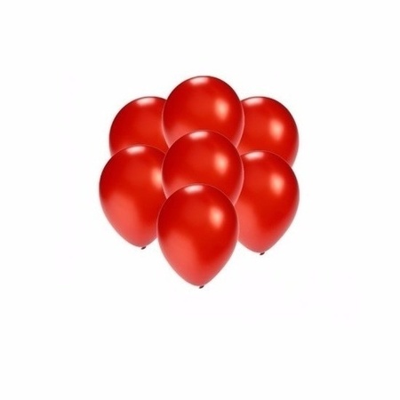 Small red metallic balloons 200 pieces
