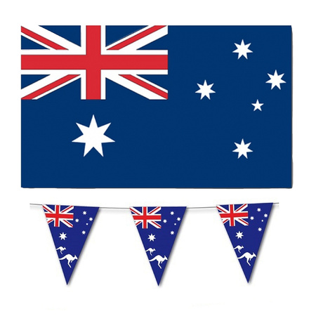Country flags set Australia 3x articles