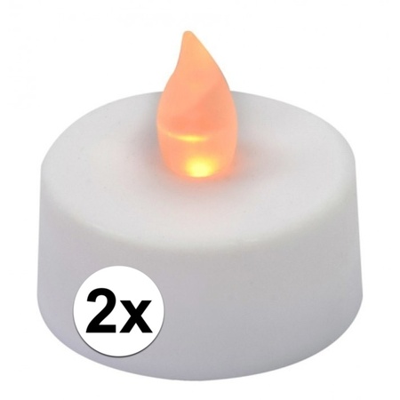 LED tealights 2x pieces