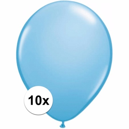 Lichtblauwe ballonnetjes 10 stuks
