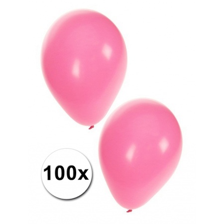 Licht roze feest ballonnen 100 st