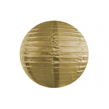 Complete lampionset goud 35 cm