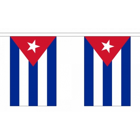 Rechthoekige vlaggenlijn van Cuba