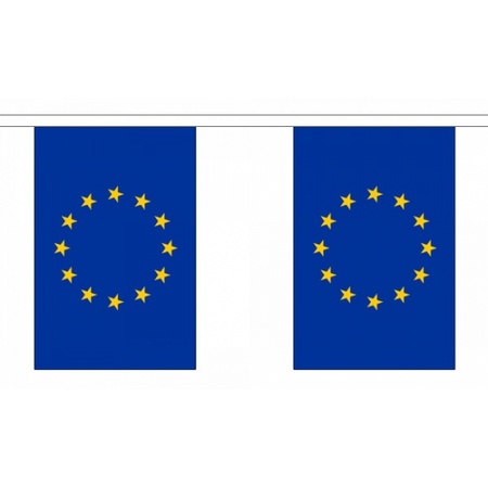 Rechthoekige EU vlaggenlijn