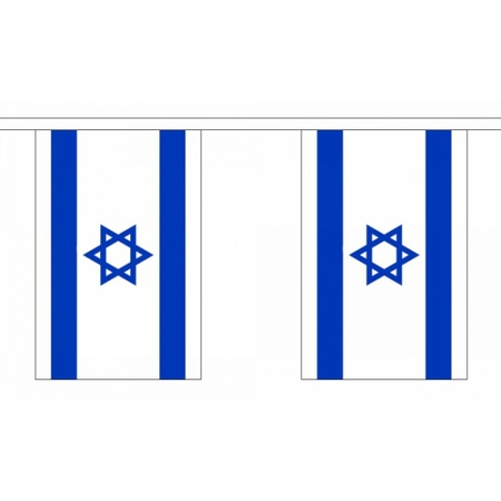 Rechthoekige Israel vlaggenlijn
