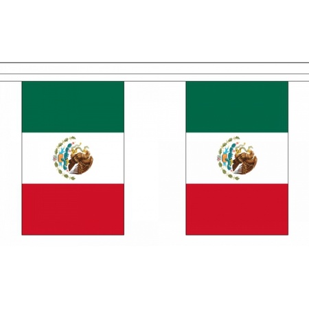 Rechthoekige vlaggenlijn Mexico