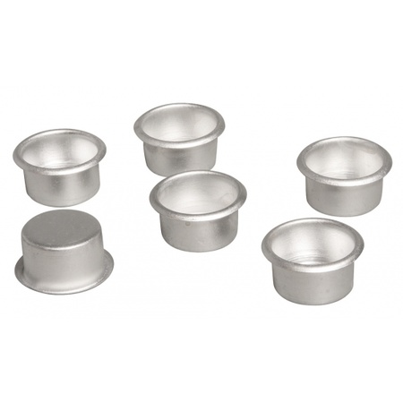 Metal dinner candle holders 6 pieces