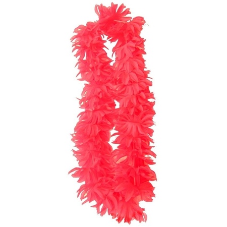 Toppers - Neon pink Hawaii flowers garland