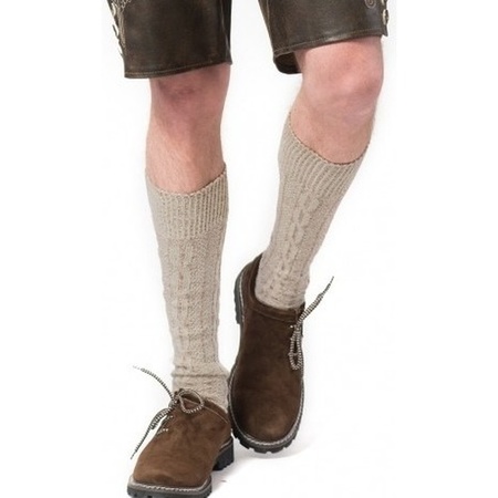 Oktoberfest Tiroler dress up stockings creme for adults