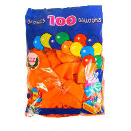 100 Oranje feest ballonnen