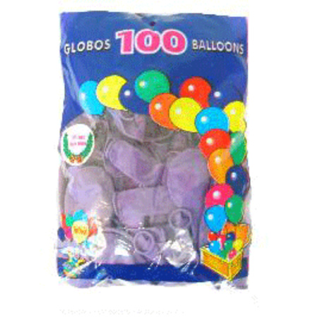 Party ballonnen paars, 100 st
