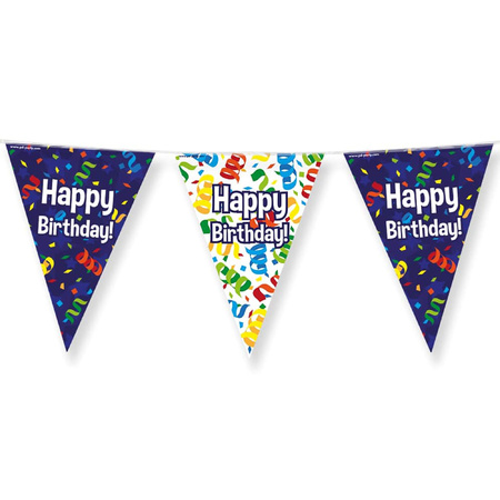 Paperdreams Happy brithday party set - Balloons & flag lines - 17x pieces
