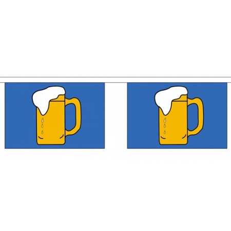 Rechthoekige bier vlaggenlijn