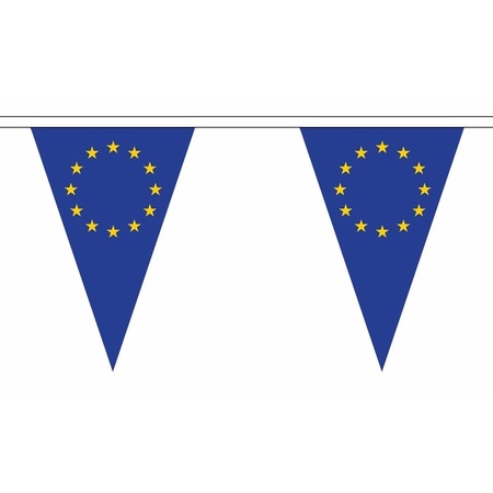 Europe triangle bunting flags 5 meter