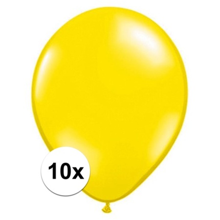 Ballonnen qualatex citroen geel 10 stuks