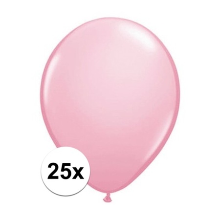 Ballonnen qualatex roze 25 stuks