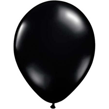 Ballonnen qualatex zwart 10 stuks