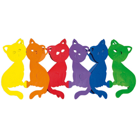 Rainbow cats garland 3 meters