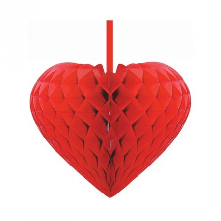 Rode decoratie harten 15 cm