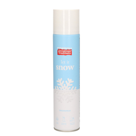 Artificial snow set 1x snow spray can 300 ml and 1x removal spray 125 ml