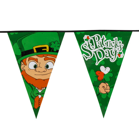Ierse St Patricks Day vlaggenlijn 8 meter