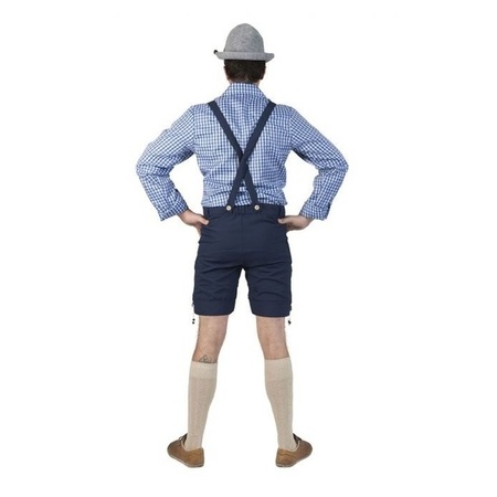 Tiroler blauwe broek voor heren 