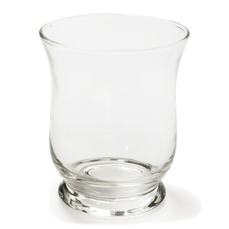 Bellatio Design Vase - windlight - transparent - glass - 9 x 11 cm