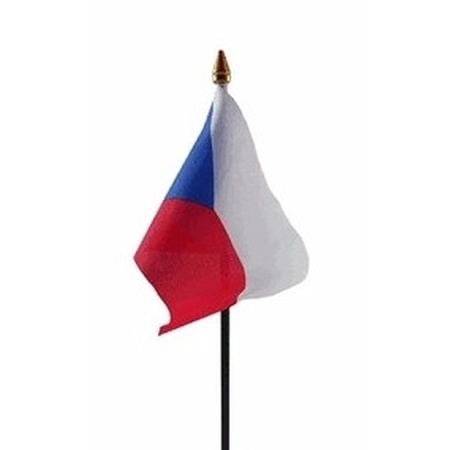 Tsjechische landenvlag op stokje