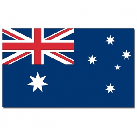 Landen vlaggen versiering set Australie 3x artikelen