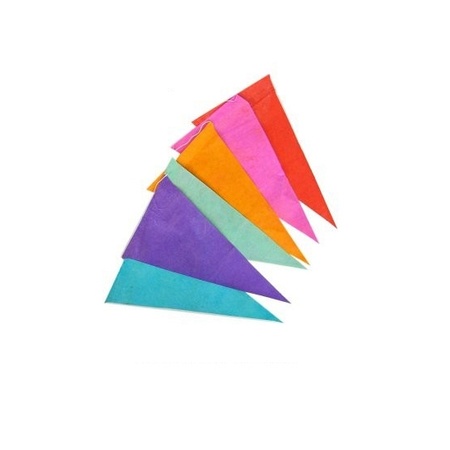 Kleurrijke vlaggenlijn van papier