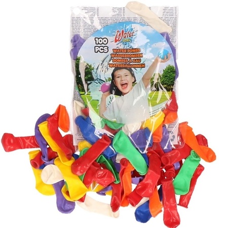 Water balloons colored 100 pcs