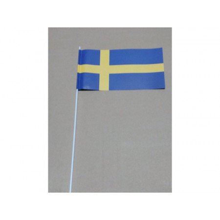 Zweden zwaai vlaggetjes 12 x 24 cm