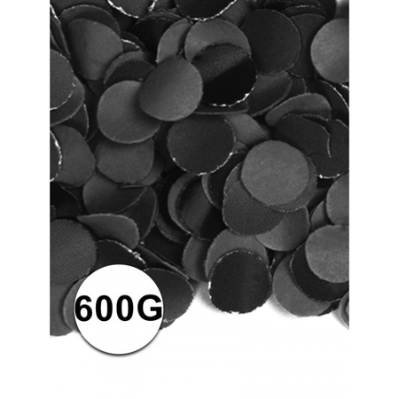 600 gram confetti color black